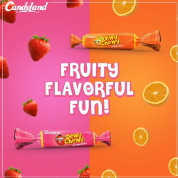 Dewy Chewy Strawberry Chew Box 100Pcs