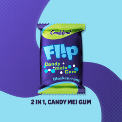 Flip Blackcurrant Candy Box 70Pcs